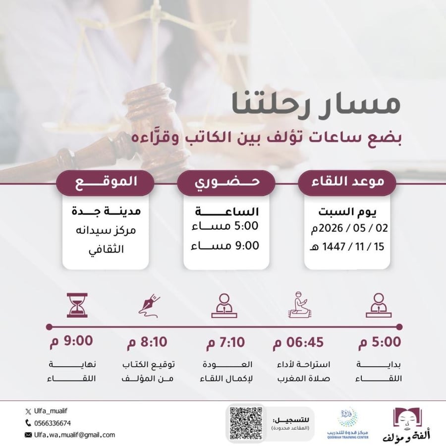 رحلة كتاب بلسان مؤلفه-حضوري في جدة