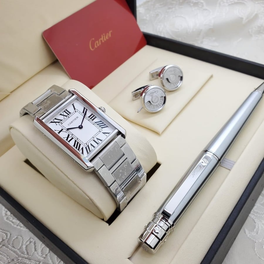 طقم كارتير Cartier ساعة كارتير رجالية متجر تدفق