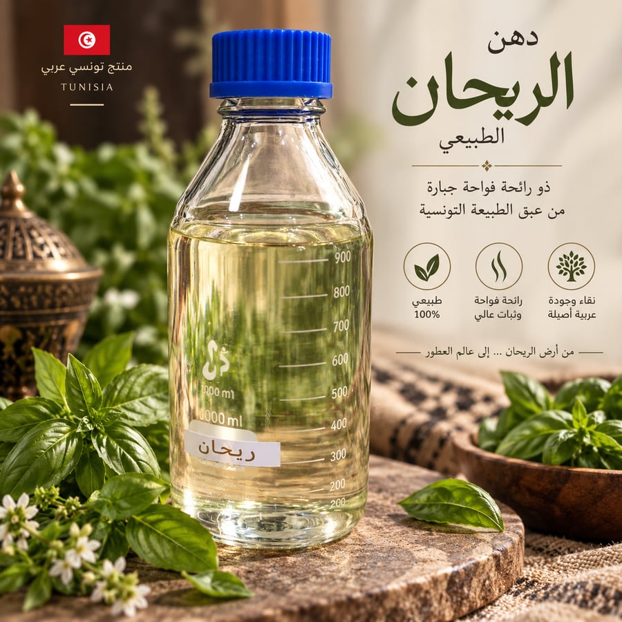دهن ريحان طبيعي