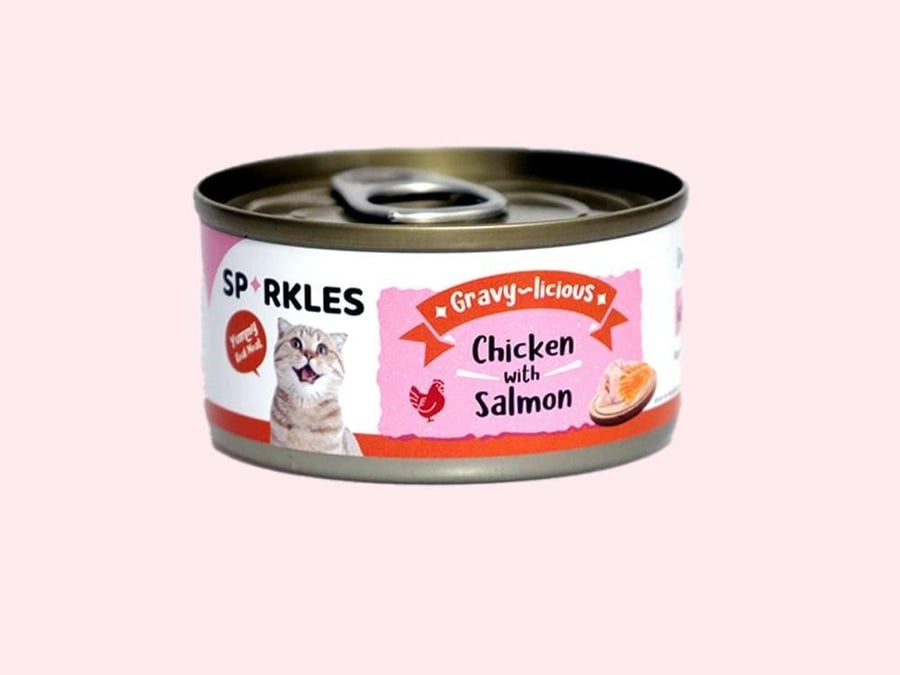 Wet Cat Food | 80g Sparkles Chicken with Salmon