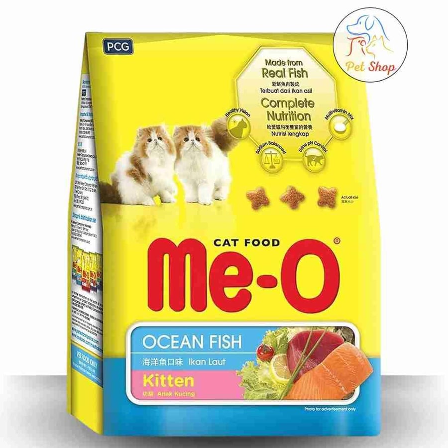 Meow Dry Cat Food for Kittens Ocean Fish Flavor Multi-Weight