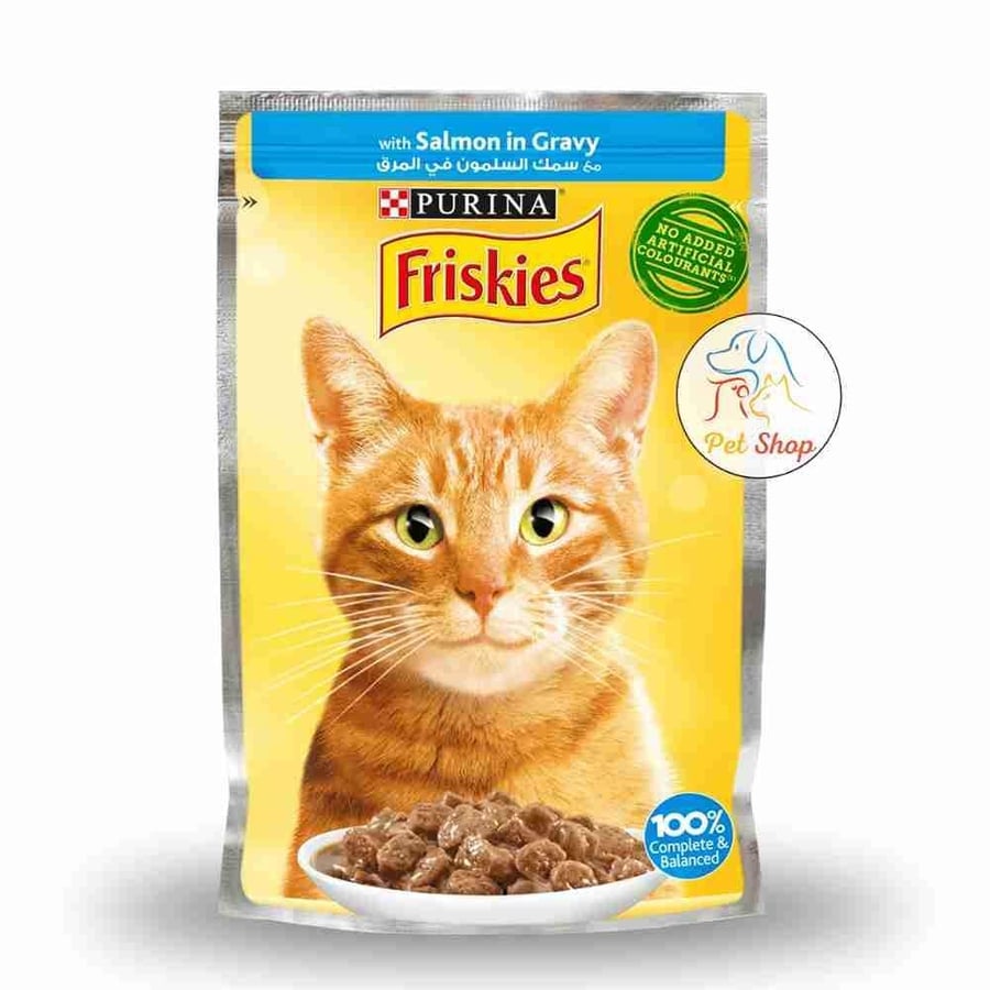 Friskies Wet Cat Food Salmon in Gravy 85g