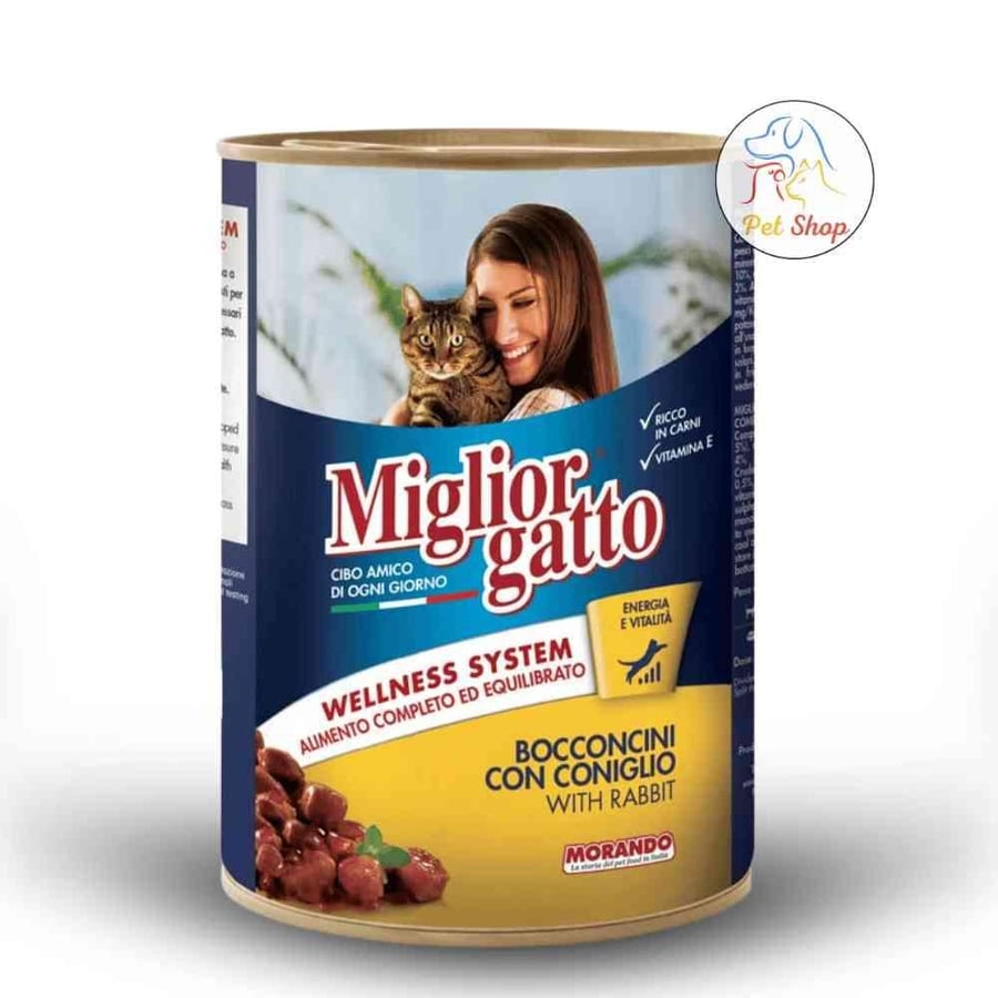 Miglore Wet Cat Food Rabbit Flavour 400g