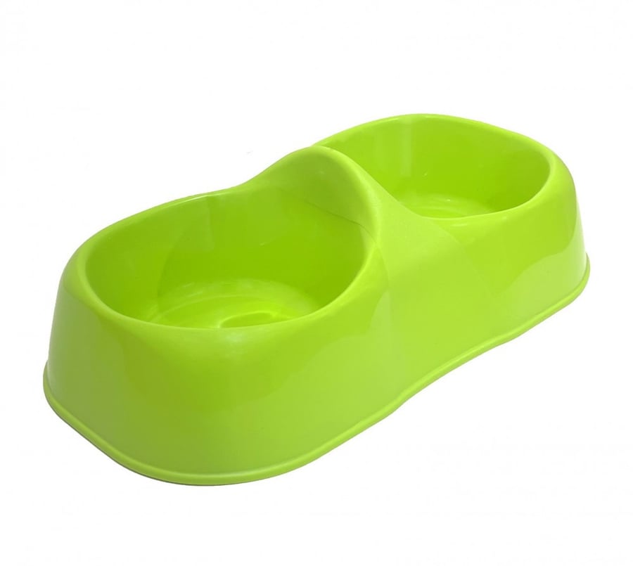 Plastic plate double multiple colors