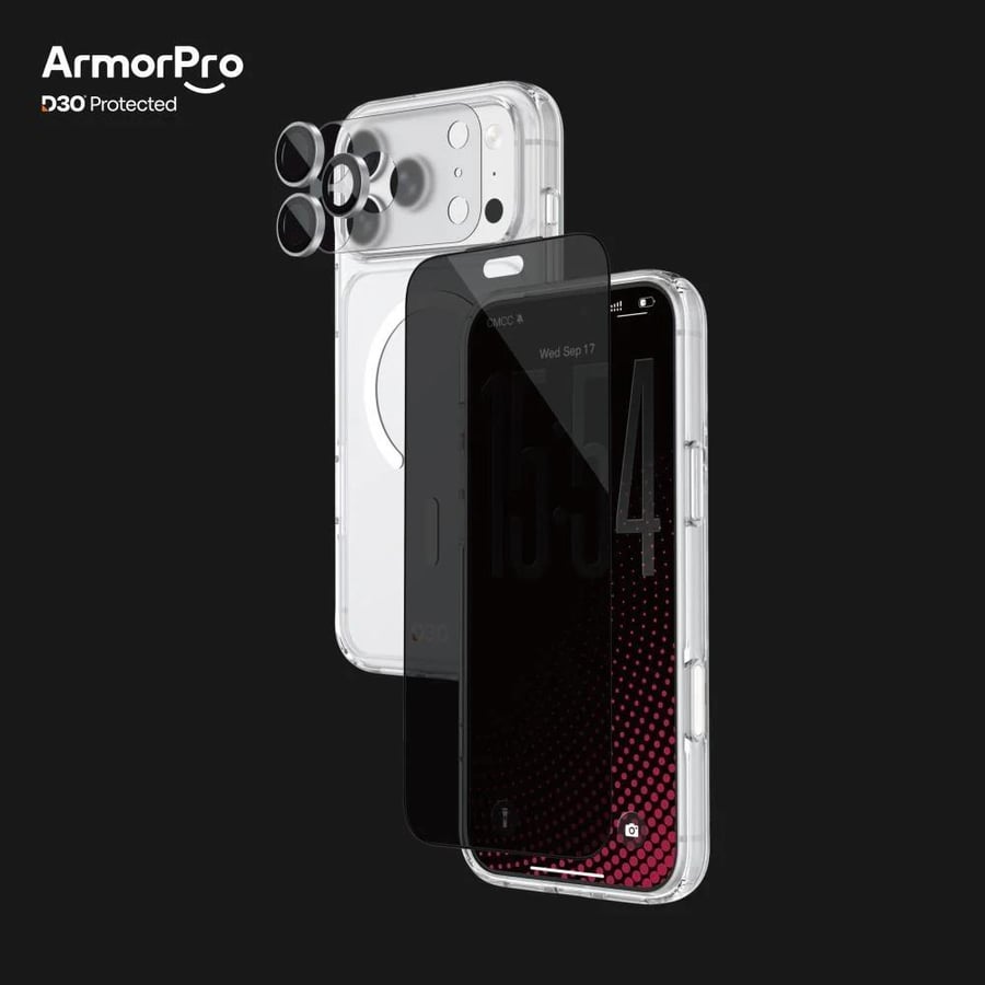 بكج حماية يدعم الماجسيف من ARMORpro D30 الاصدار الخاص للأيفون 18 بروماكس-شاشة لقافة 4 في 1 بجميع الألوان