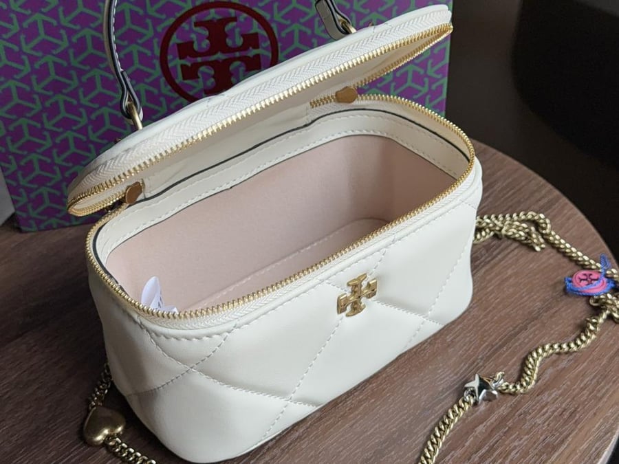 KIRA DIAMOND QUILT VANITY CASE