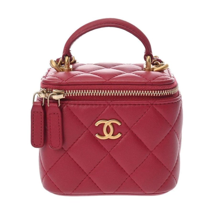 Chanel Mini Vanity Shoulder with Gold Metal