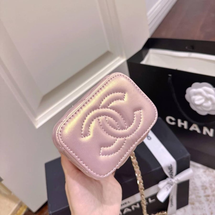 Chanel Mini Vanity Shoulder with Gold Metal