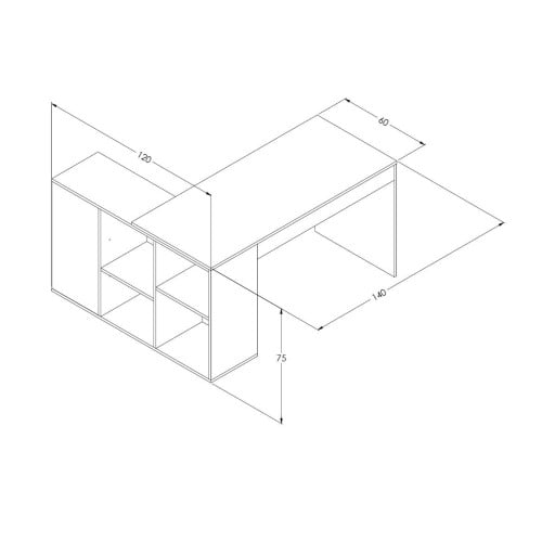 White work desk - CornerDesk model