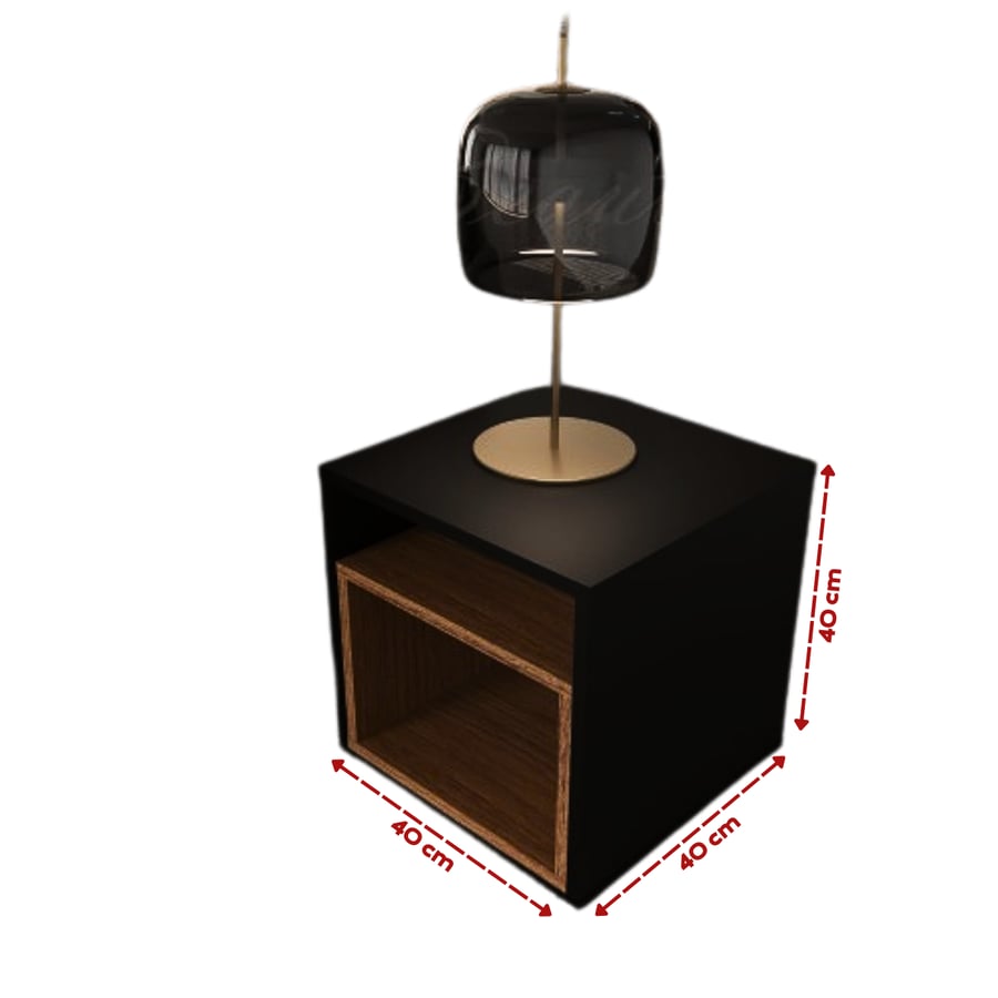 Black and brown serving table 2060 - Alfa model