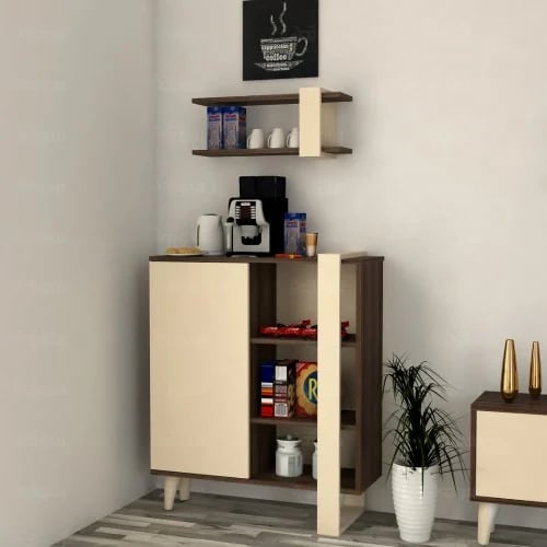 طقم طاولات بني و بيج - موديلSH19