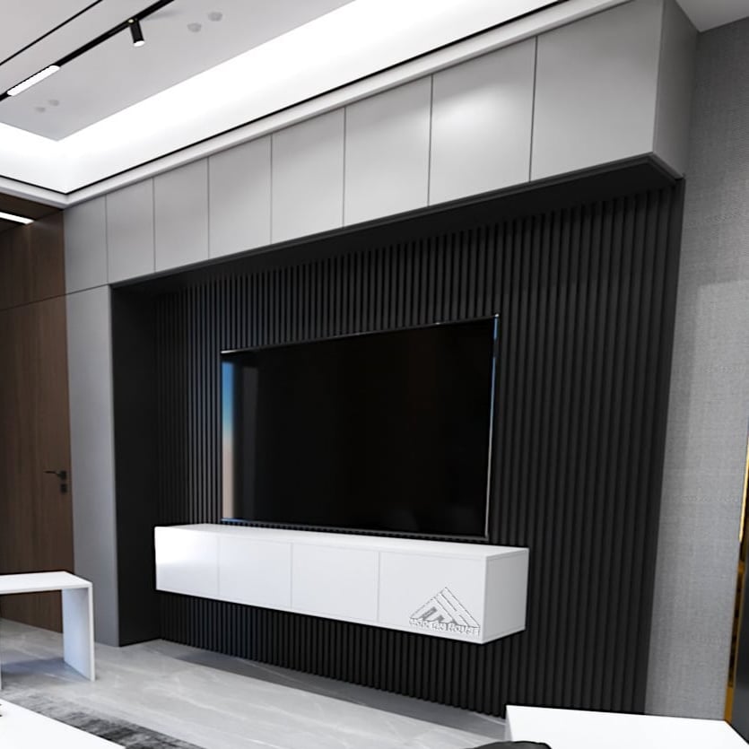 Lusy white TV table (2 meters)