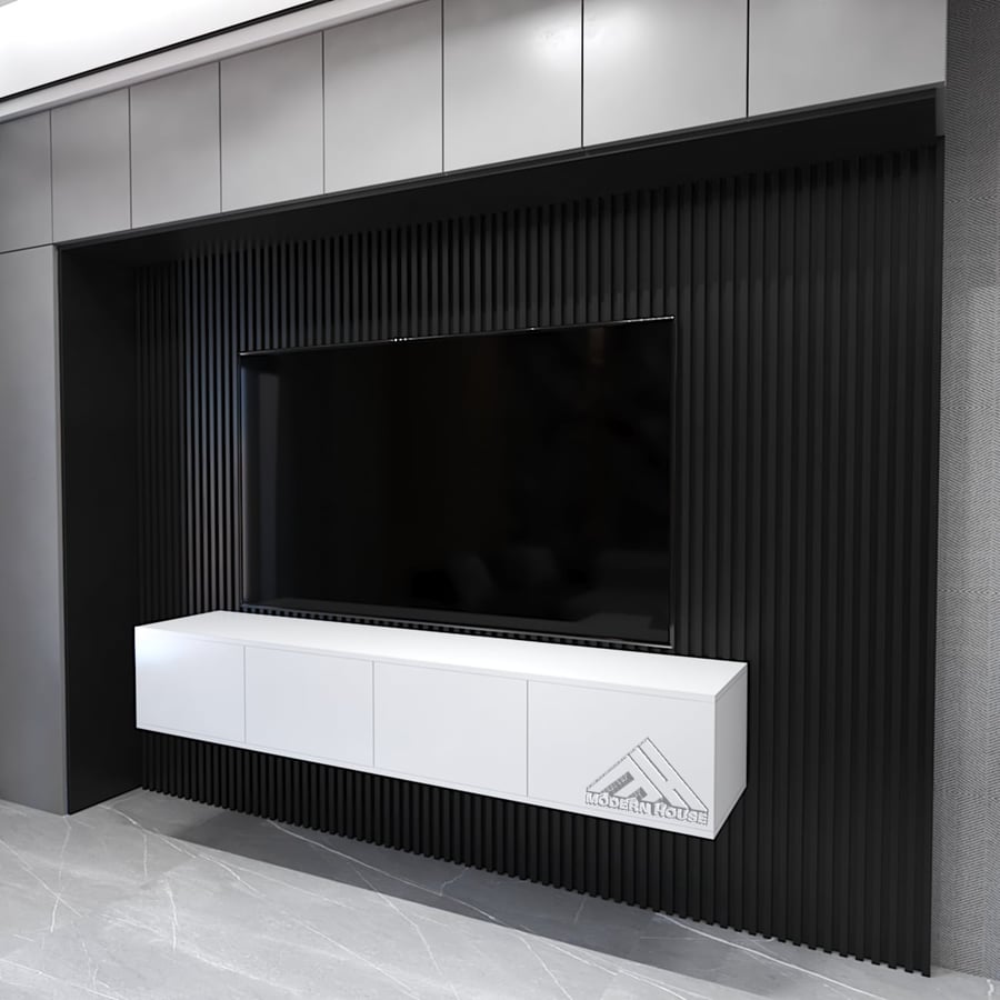 Lusy white TV table (2 meters)