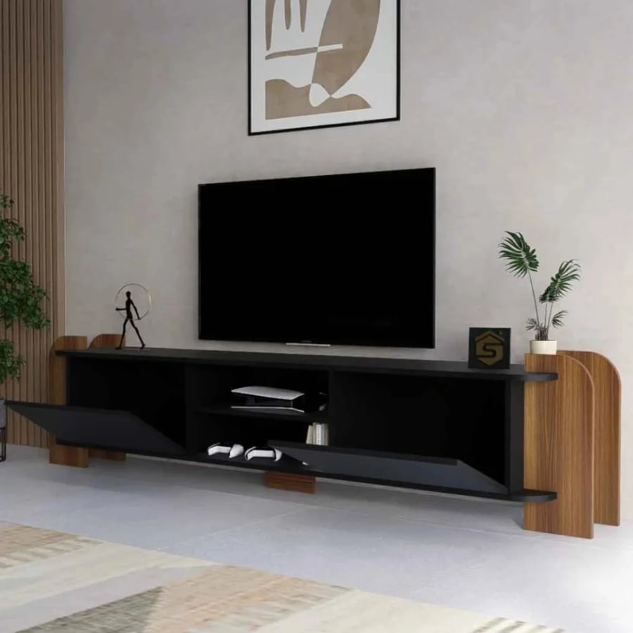طقم طاولات مميز  اسود مع بني3- موديل SH99