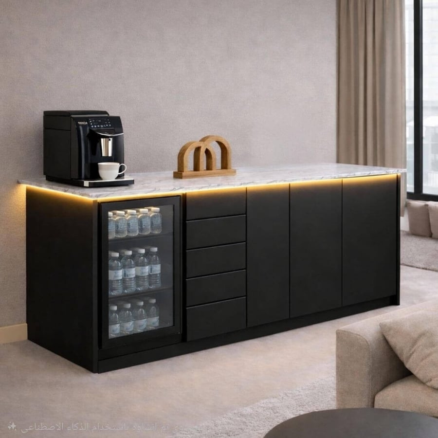 Black marble coffee corner - BUNN model