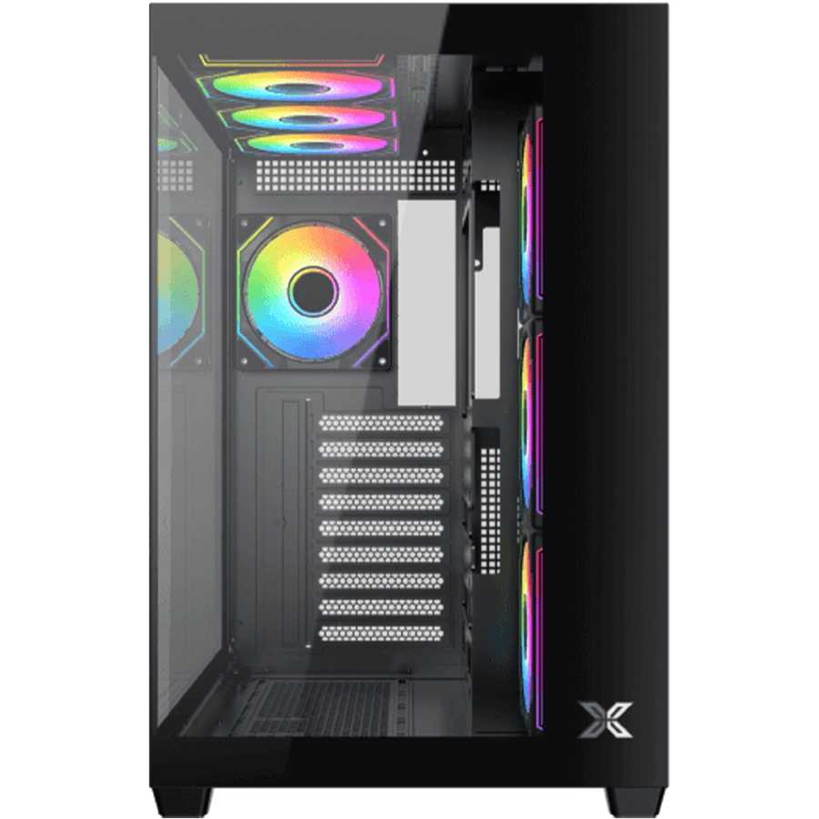 زيجماتيك Aqua V Air (H23A) كيس بحجم ATX Mid Tower مع 7 مراوح ARGB