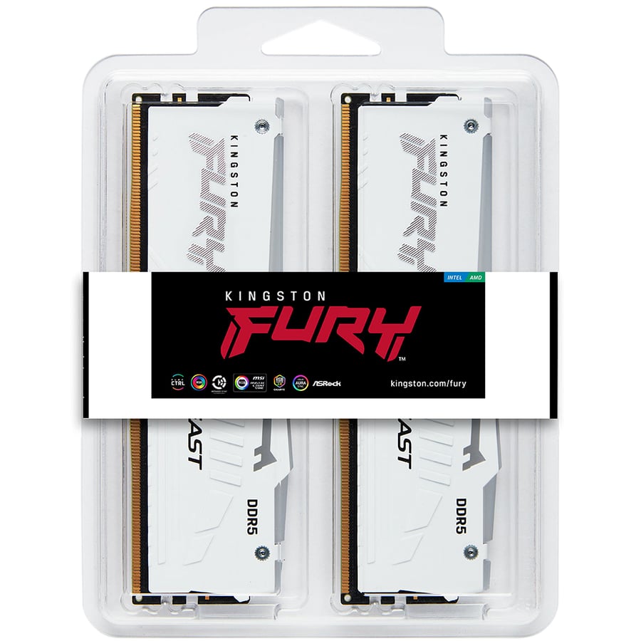 كينجستون Fury Beast DDR5 RGB 64GB 2x32GB 5600MT/s DDR5 CL40 طقم رامات