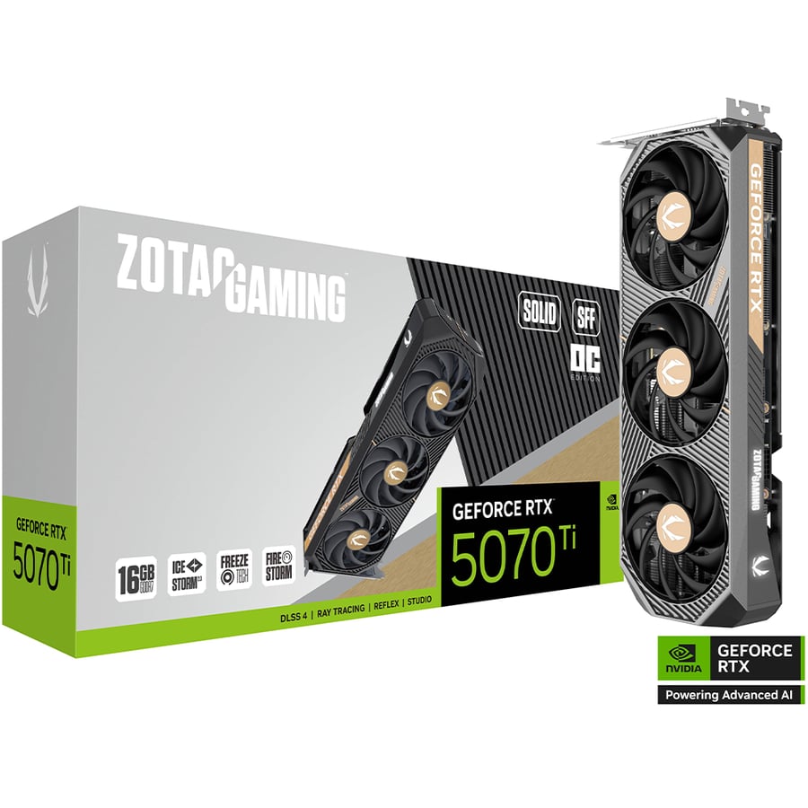 Zotac GAMING GeForce RTX 5070 Ti SOLID SFF OC 16GB Graphics Card