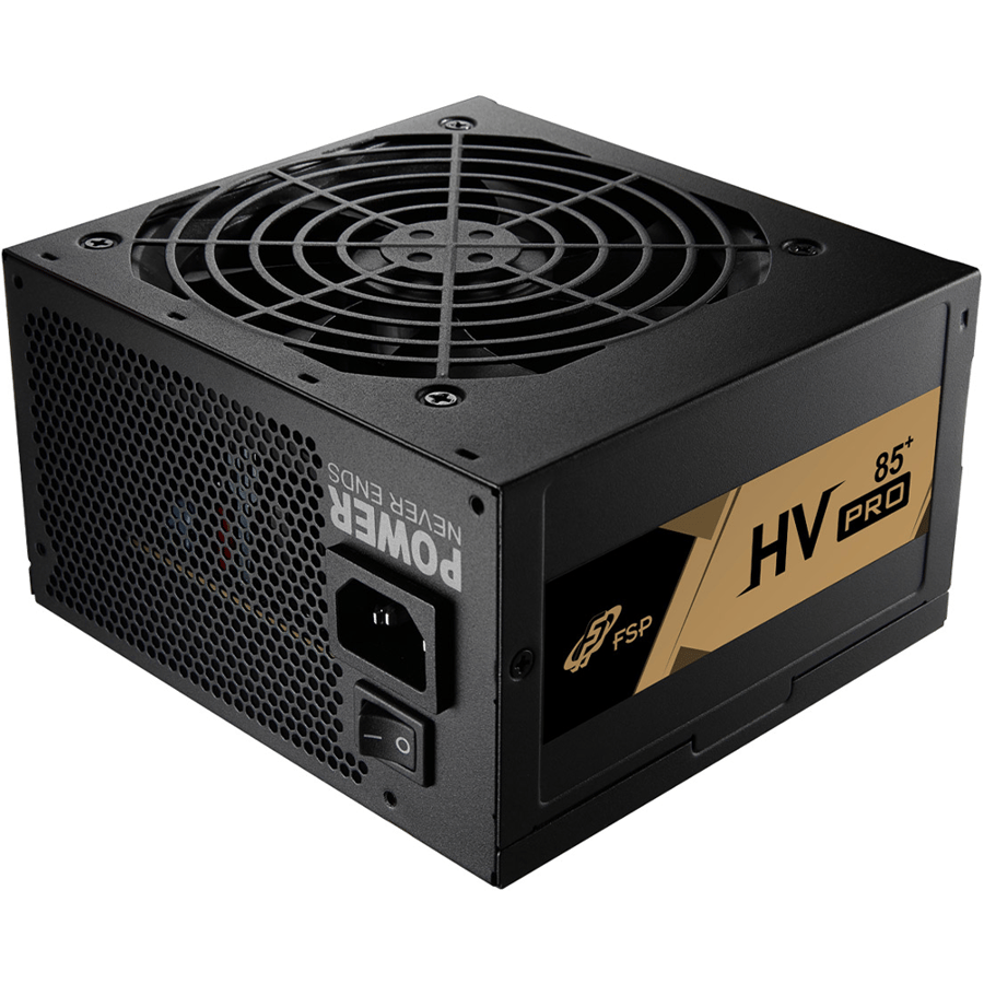 اف اس بي HV PRO 85+ ATX3.0 650W مزود طاقة بكفاءة 80 بلس برونز