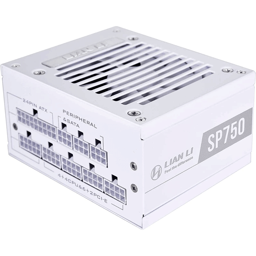ليان لي مزود الطاقة SP750 80 Plus Gold بحجم SFX معياري - ابيض