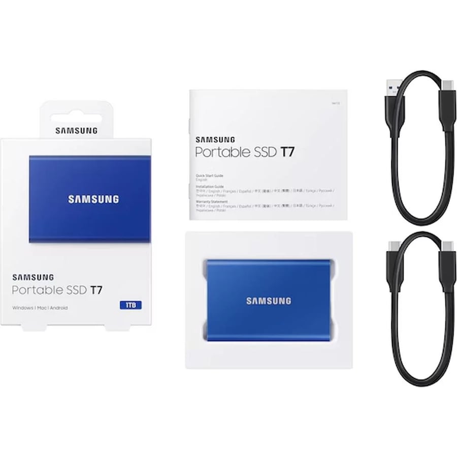 سامسونج Portable SSD T7 وحدة تخزين SSD خارجية محمولة USB 3.2