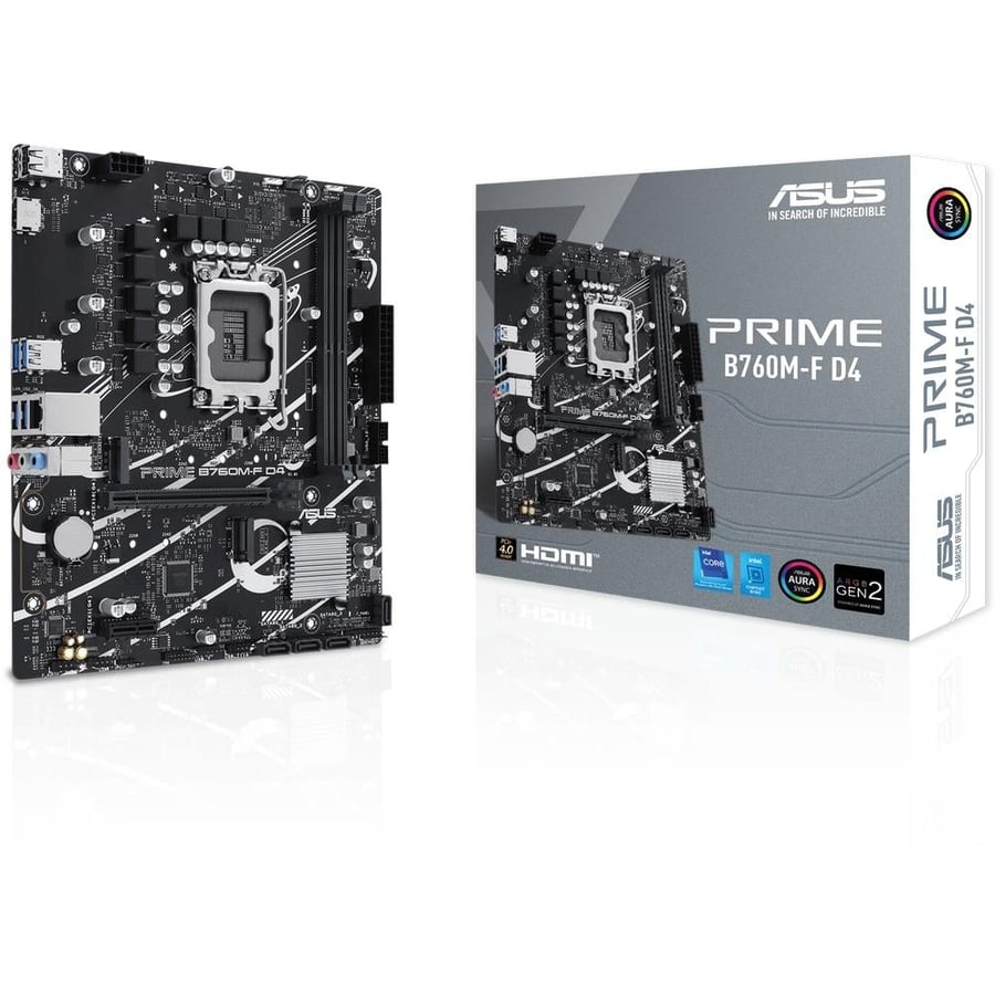 اسوس PRIME B760M-F D4 لوحة أم بمقبس LGA1700 لمعالجات انتل