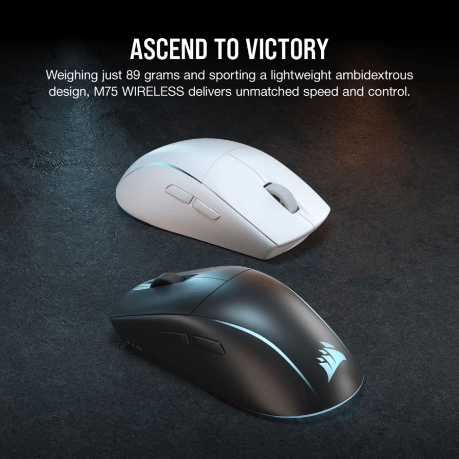 كورسير M75 WIRELESS Lightweight RGB ماوس العاب لاسلكي خفيف الوزن