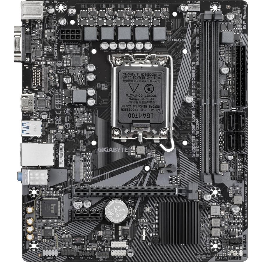 جيجابايت B760M K V2 DDR4 مذربود مقبس LGA1700 لمعالجات انتل