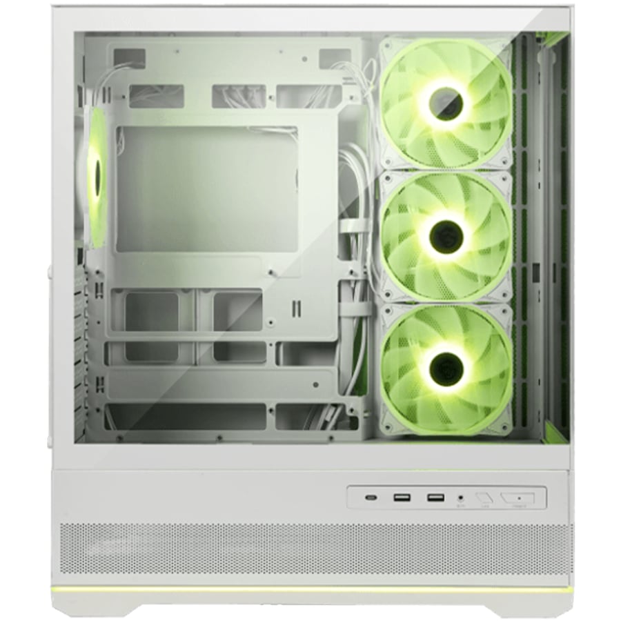 ام اس اي MAG PANO 110R PZ كيس بي سي بحجم ATX Mid Tower مع 4 مراوح ARGB