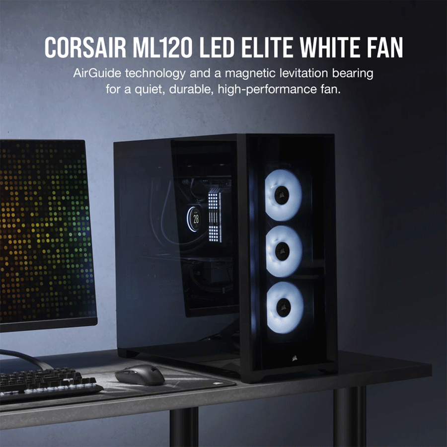 كورسير ML120 LED ELITE Premium 120mm PWM مروحة فردية