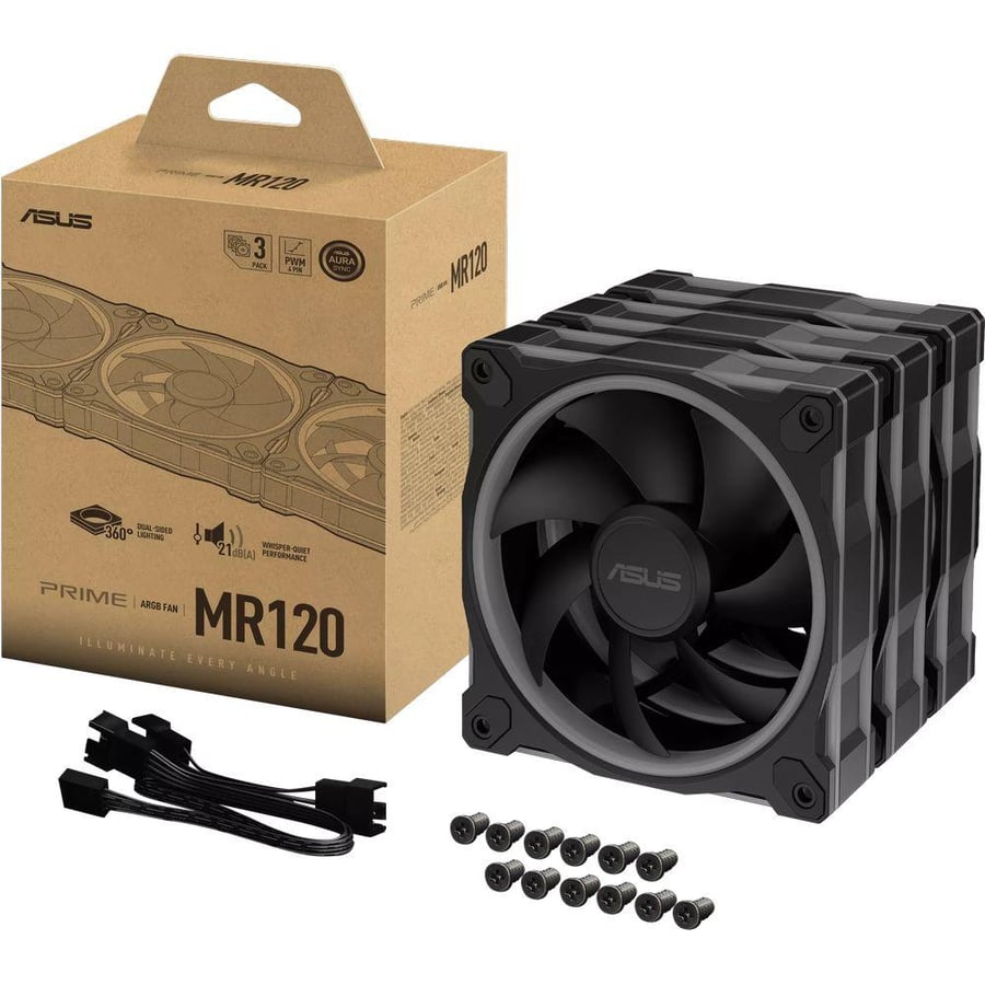 ASUS Prime MR120 ARGB Fan - Triple Pack 1600RPM ARGB Fans