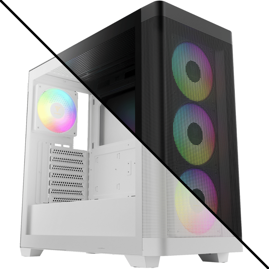 جامدياس ATHENA M3 كيس بي سي بحجم E-ATX Mid Tower مع 4 مراوح 120مم ARGB
