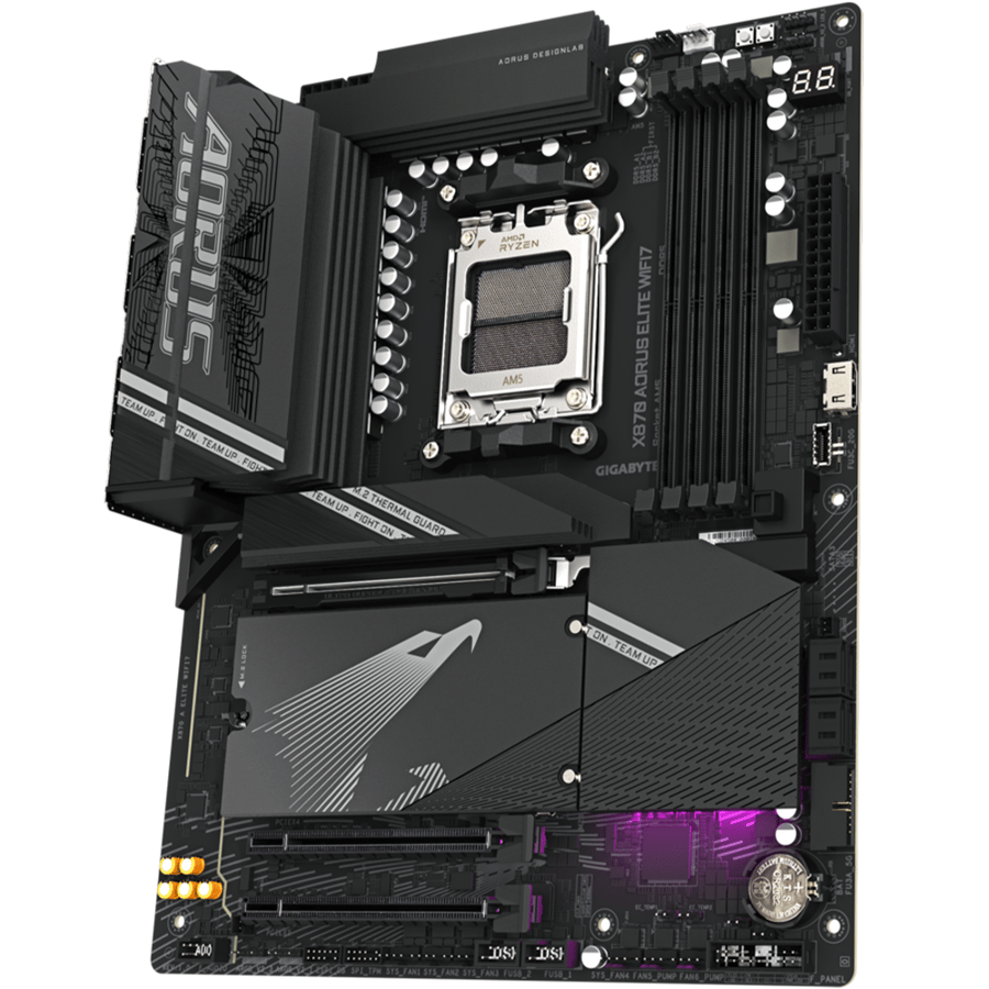 جيجابايت X870 AORUS ELITE WIFI7 لوحة الام بمقبس AM5 لمعالجات رايزن