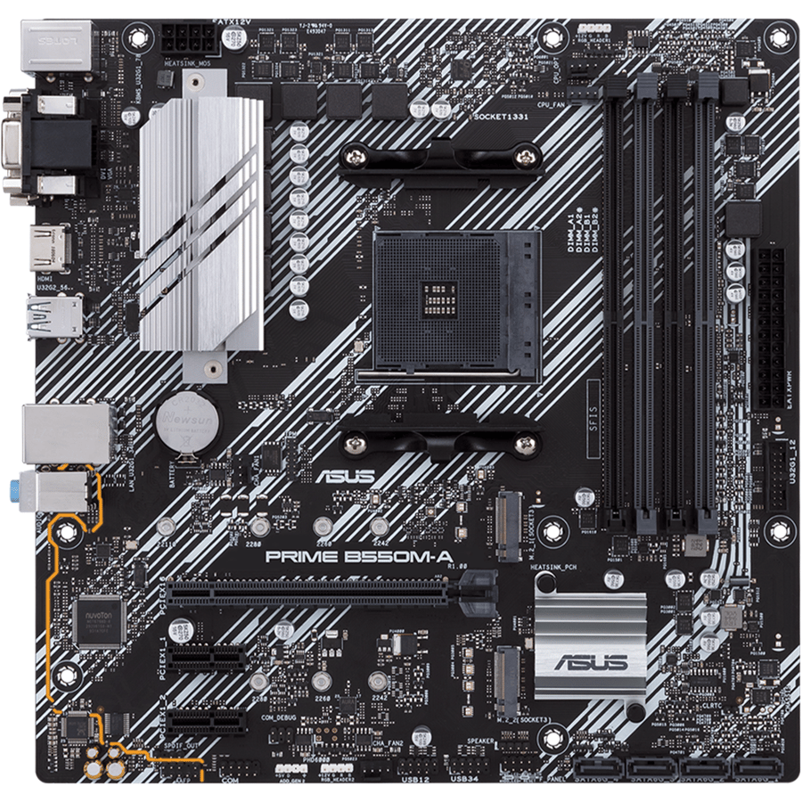 اسوس PRIME B550M-A/CSM اللوحة الام بمقبس AM4 لمعالجات AMD