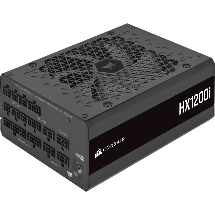 كورسير HX1200i مزود طاقة بلاتينيوم منخفض الضوضاء للغاية بقدرة 1200 واط