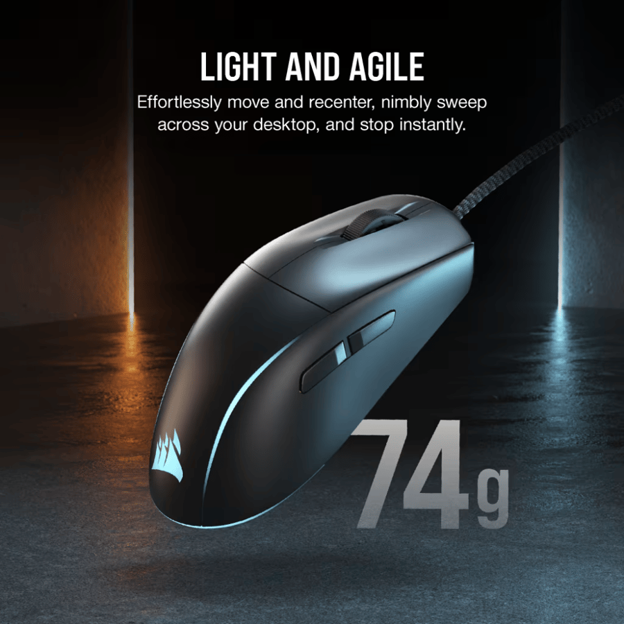 كورسير M75 Lightweight RGB ماوس العاب سلكي خفيف الوزن