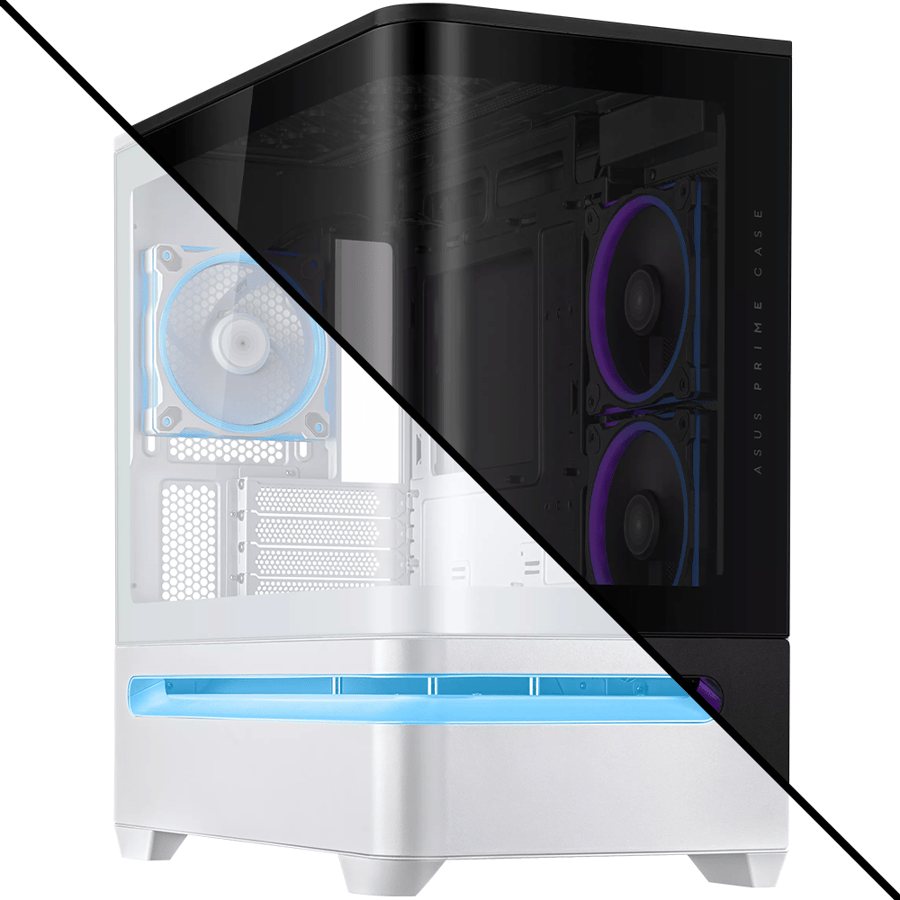 اسوس Prime AP202 ARGB كيس بي سي بحجم M-ATX Mini Tower مع 3 مراوح 120مم