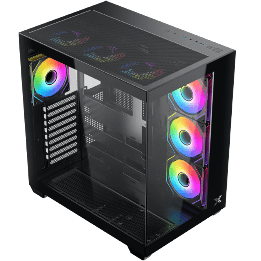 زيجماتيك Aqua V Air (H23A) كيس بحجم ATX Mid Tower مع 7 مراوح ARGB