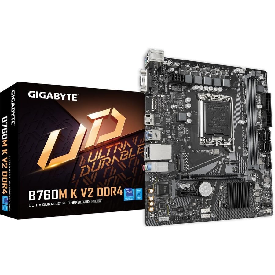 جيجابايت B760M K V2 DDR4 مذربود مقبس LGA1700 لمعالجات انتل