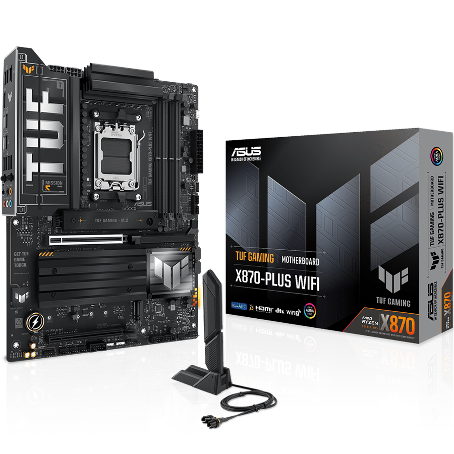 اسوس TUF GAMING X870-PLUS WIFI لوحة الأم بمقبس AM5 لمعالجات رايزن