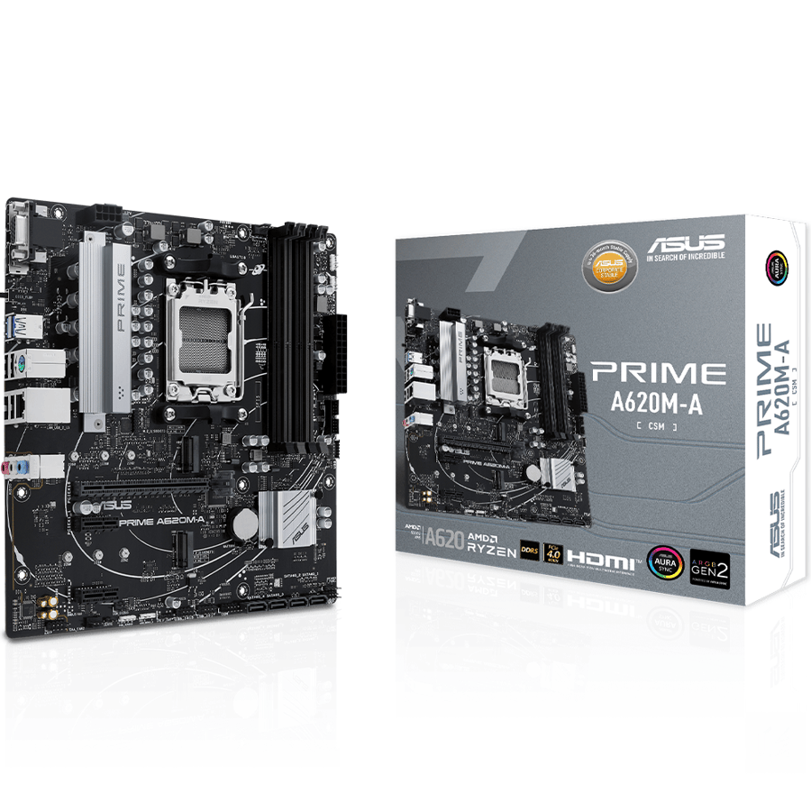اسوس PRIME A620M-A-CSM لوحة الأم بمقبس AM5 لمعالجات AMD Ryzen