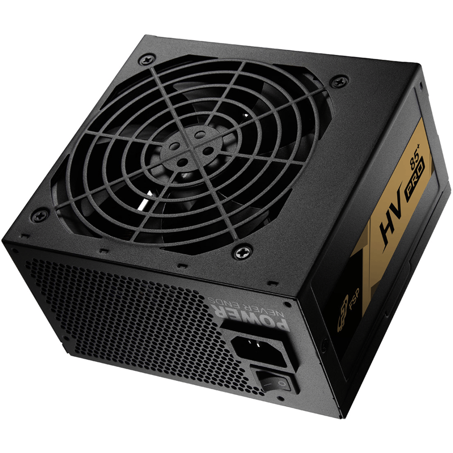 اف اس بي HV PRO 85+ ATX3.0 650W مزود طاقة بكفاءة 80 بلس برونز