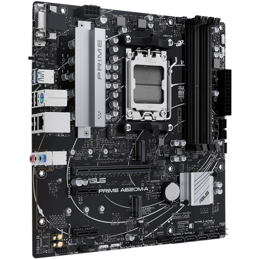 اسوس PRIME A620M-A-CSM لوحة الأم بمقبس AM5 لمعالجات AMD Ryzen