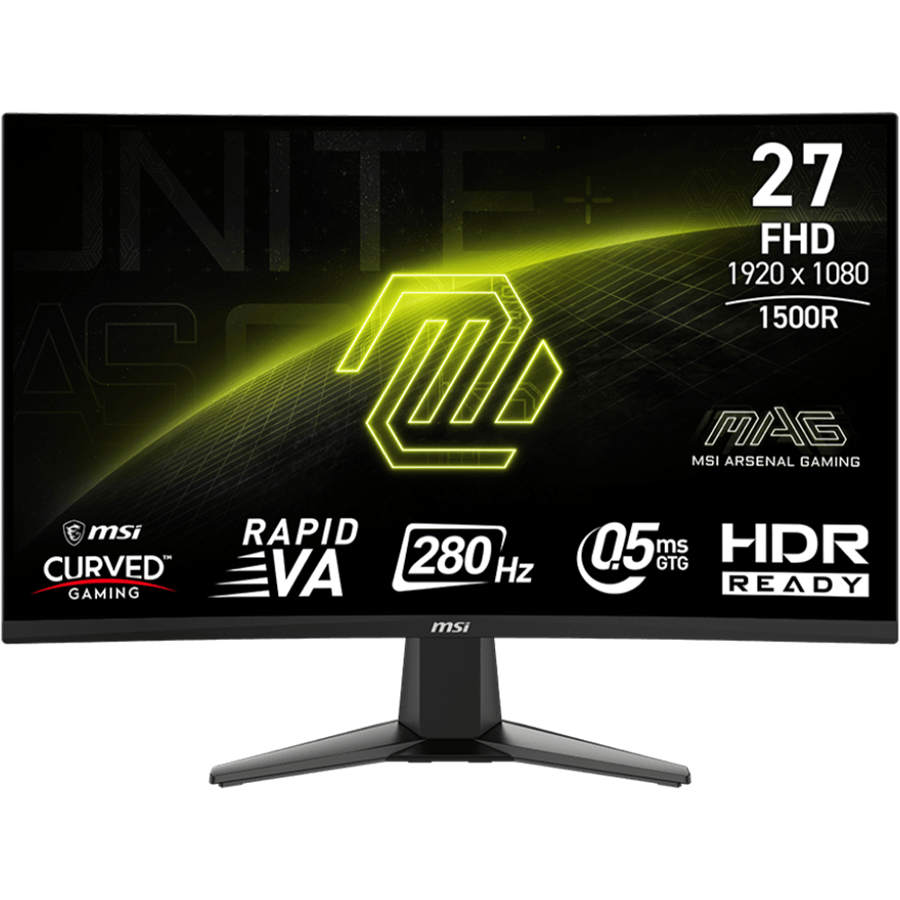 ام اس اي MAG 276CXF شاشة منحنية 27 بوصة بدقة Full HD بتردد 280Hz و 1ms