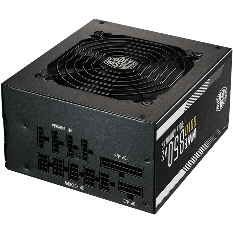 كولر ماستر MWE Gold 850 V2 ATX 3.0 مزود طاقة 80 بلس جولد قابل للتخصيص