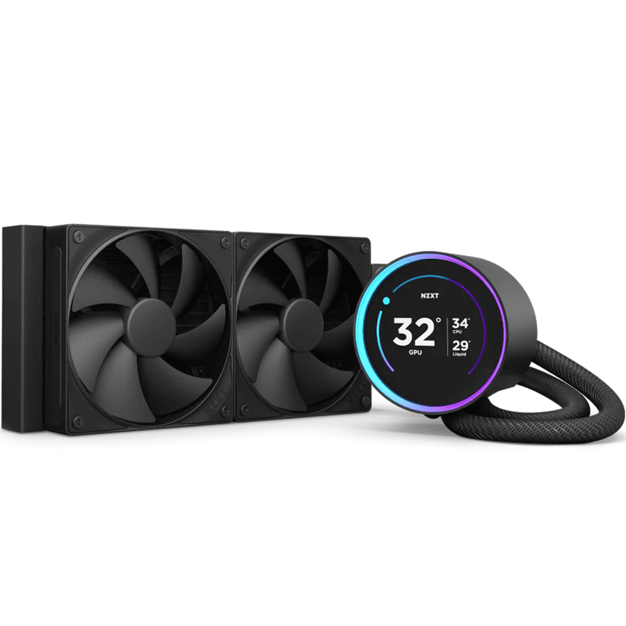 ان زد اكس تي Kraken Elite 240 مبرد مائي AIO بحجم 240 مم وشاشة IPS LCD