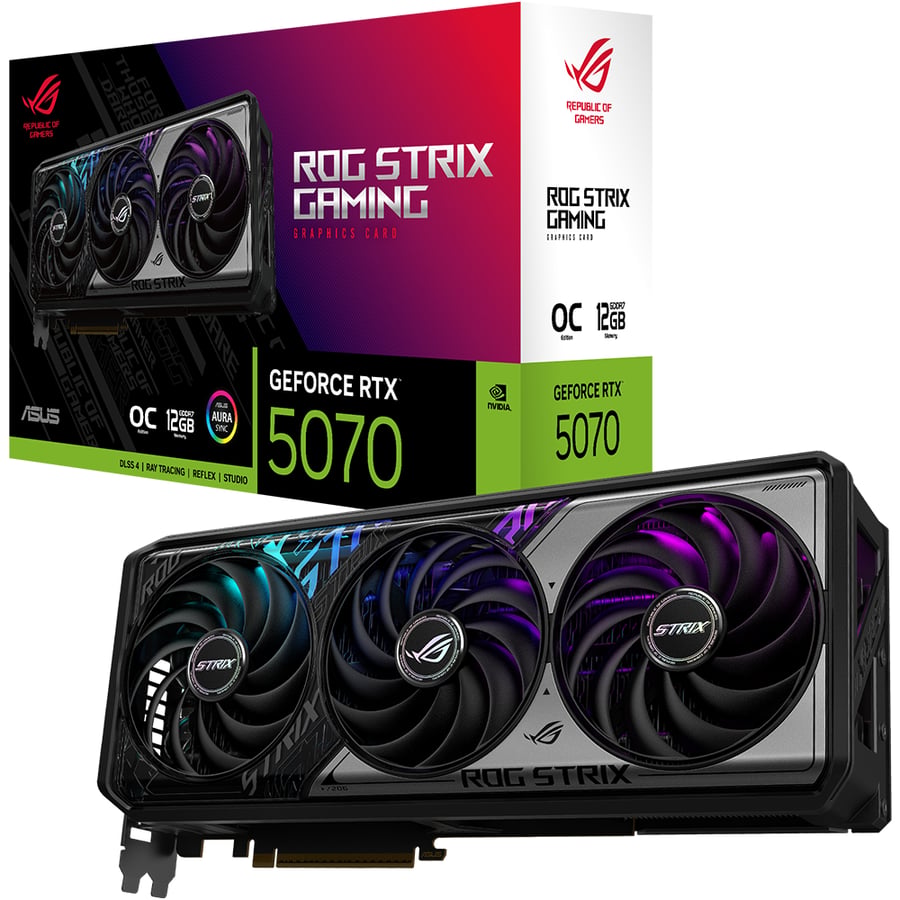 اسوس ROG Strix GeForce RTX 5070 12GB GDDR7 OC Edition كرت شاشة