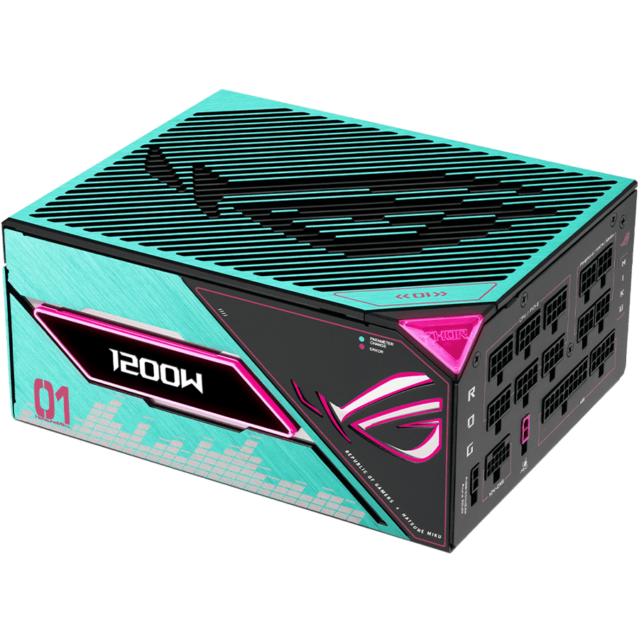 اسوس ROG Thor 1200W Platinum III Hatsune Miku Edition مزود طاقة معياري