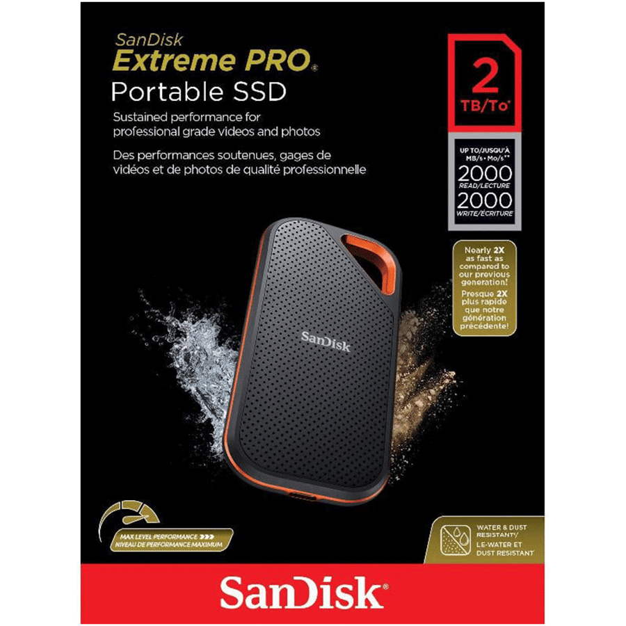 سانديسك  محرك SSD المحمول SanDisk Extreme PRO الإصدار 2