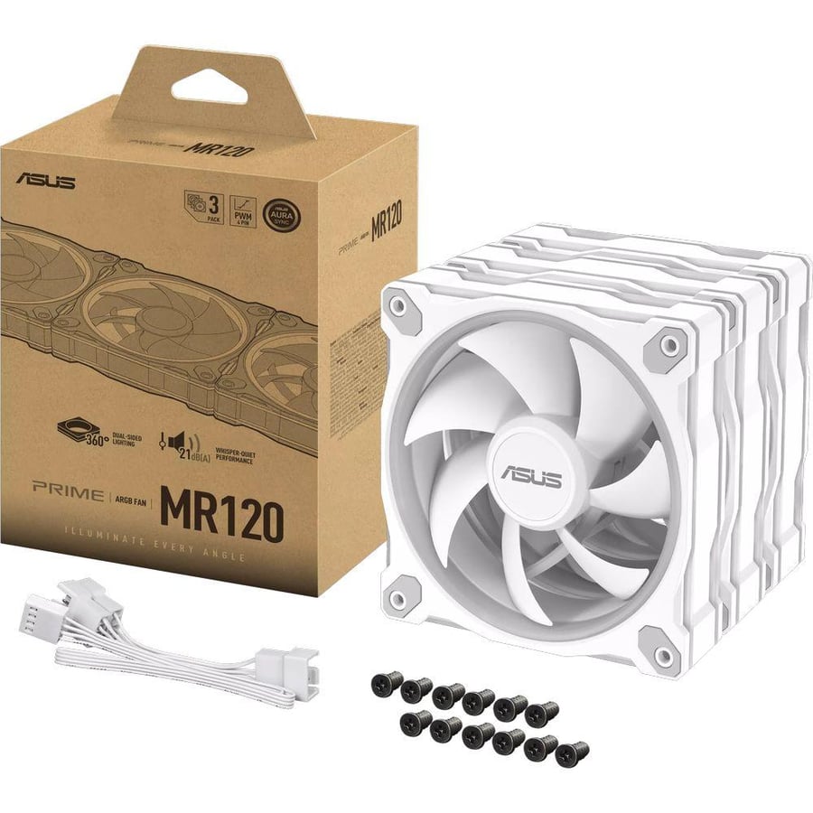 ASUS Prime MR120 ARGB Fan - Triple Pack 1600RPM ARGB Fans